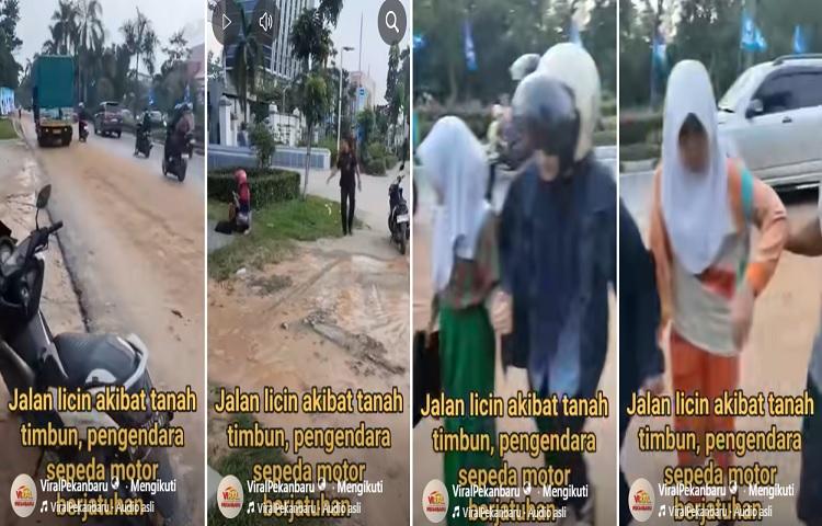 Ceceran Tanah Timbun Akibatkan Pemotor Terjatuh, Pemerintah Kota Jangan Abai